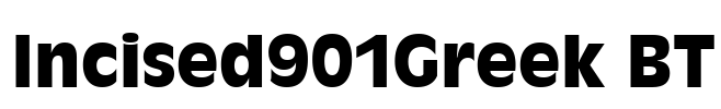 Incised901Greek BT Font Image