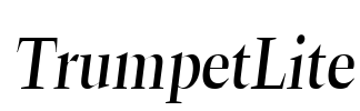 TrumpetLite Font Image