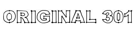 Original 301 Font Image