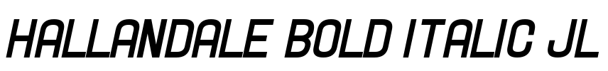 Hallandale Bold Italic JL Font Image