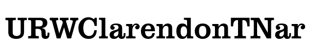 URWClarendonTNar Font Image