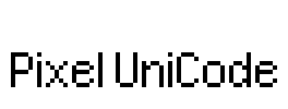 Pixel UniCode Font Image
