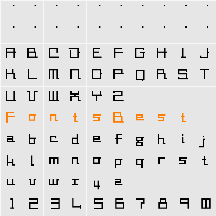 square-millimeter Character Map