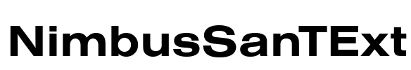 NimbusSanTExt Font Image