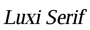 Luxi Serif Font Image