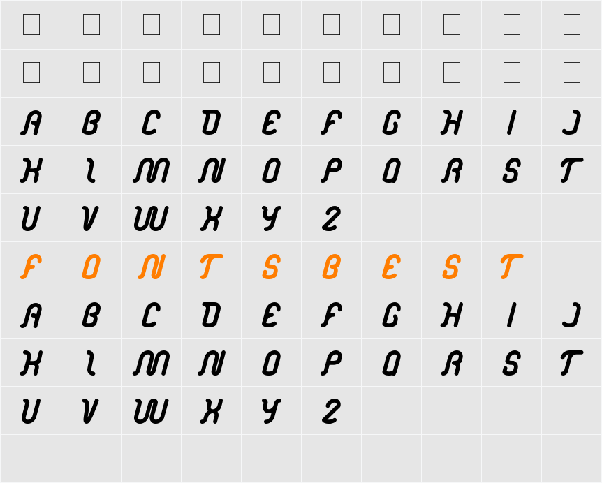 electronic Character Map