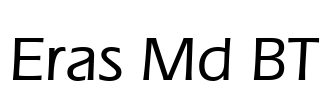 Eras Md BT Font Image