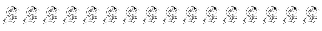 Doraemon slalala Font Image