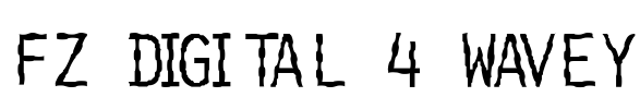 FZ DIGITAL 4 WAVEY Font Image