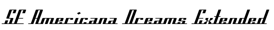 SF Americana Dreams Extended Font Image