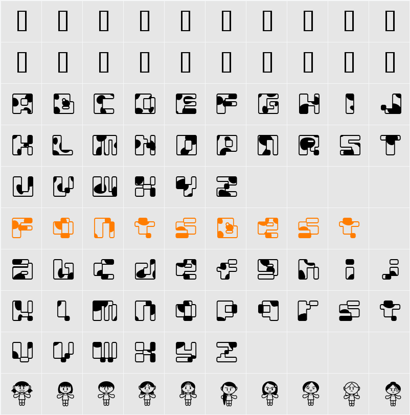 MOO Character Map