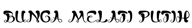 bunga melati putih Font Image