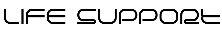 Life support Font Image