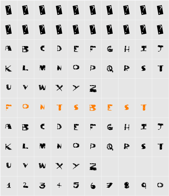 ThriftStore Character Map