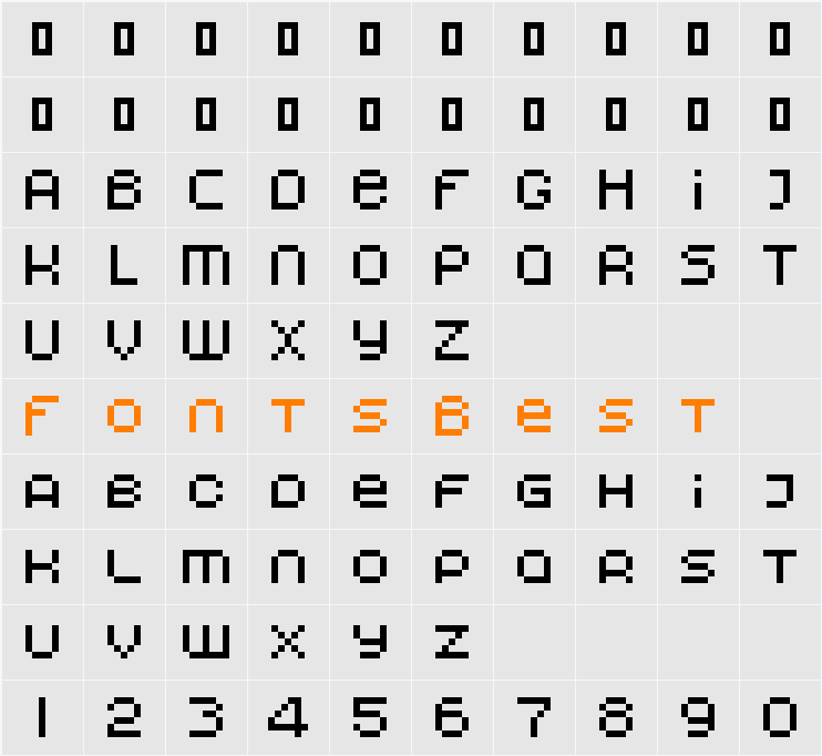 00Erratix Character Map