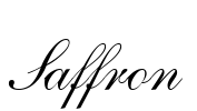 Saffron Font Image
