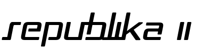 Republika II Font Image