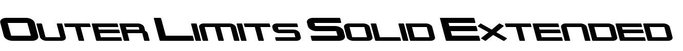 Outer Limits Solid Extended Font Image