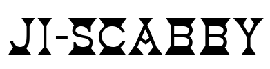 JI-Scabby Font Image