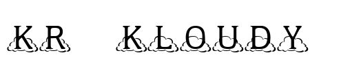 KR Kloudy  Font Image