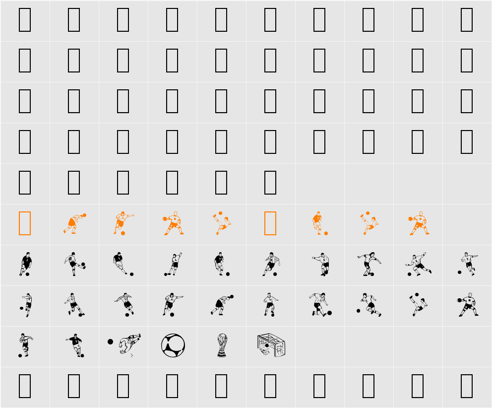 Soccer Dance Character Map