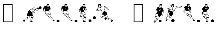 Soccer Dance Font Image
