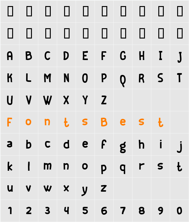 Geeker Character Map