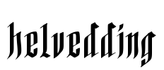 helvedding Font Image