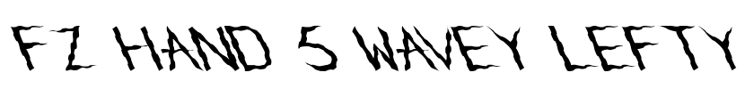 FZ HAND 5 WAVEY LEFTY Font Image