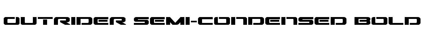 Outrider Semi-Condensed Bold