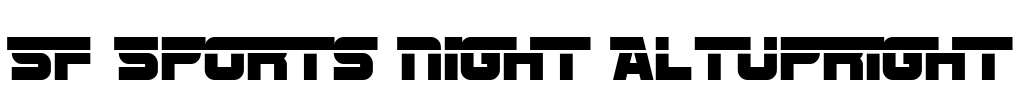 SF Sports Night AltUpright Font Image