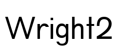 Wright2 Font Image