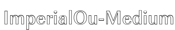ImperialOu-Medium Font Image