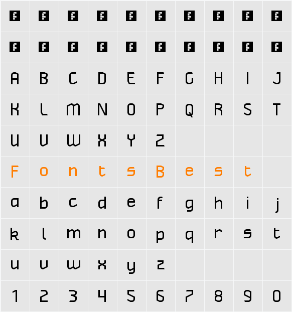 Hisel Character Map