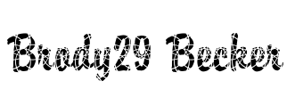 Brody29 Becker Font Image