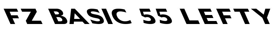 FZ BASIC 55 LEFTY Font Image