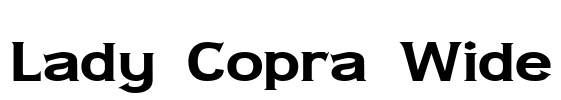 Lady Copra Wide Font Image