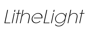 LitheLight Font Image