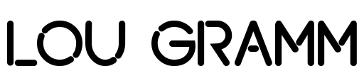 Lou Gramm Font Image