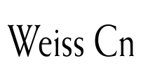 Weiss Cn Font Image