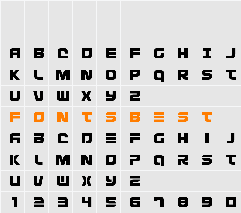 Defcon Zero Title Character Map