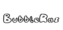 BubbleRas Font Image