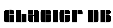 Glacier DB Font Image