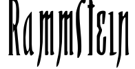 Rammstein Font Image