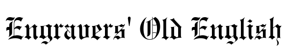Engravers' Old English