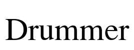 Drummer Font Image