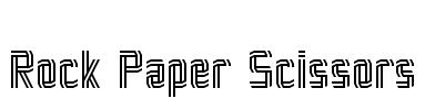 Rock Paper Scissors Font Image