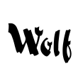 Wolf Font Image