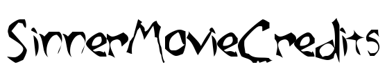 SinnerMovieCredits Font Image