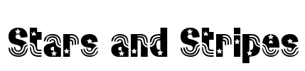 Stars and Stripes Font Image